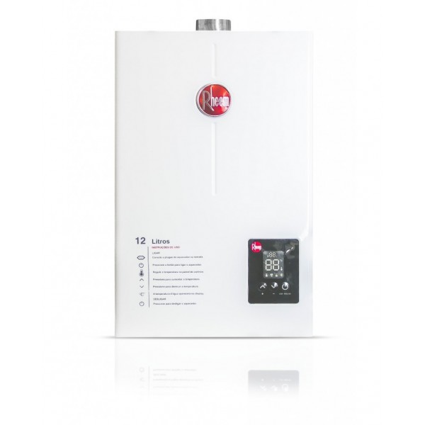 Aquecedor Rheem Digital  RB 12L a Gás Bivolt 