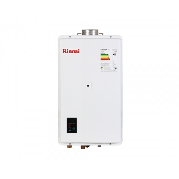  Aquecedor Rinnai Digital a Gás 32.5 Litros REU-2402 FEC1 Branco Bivolt 